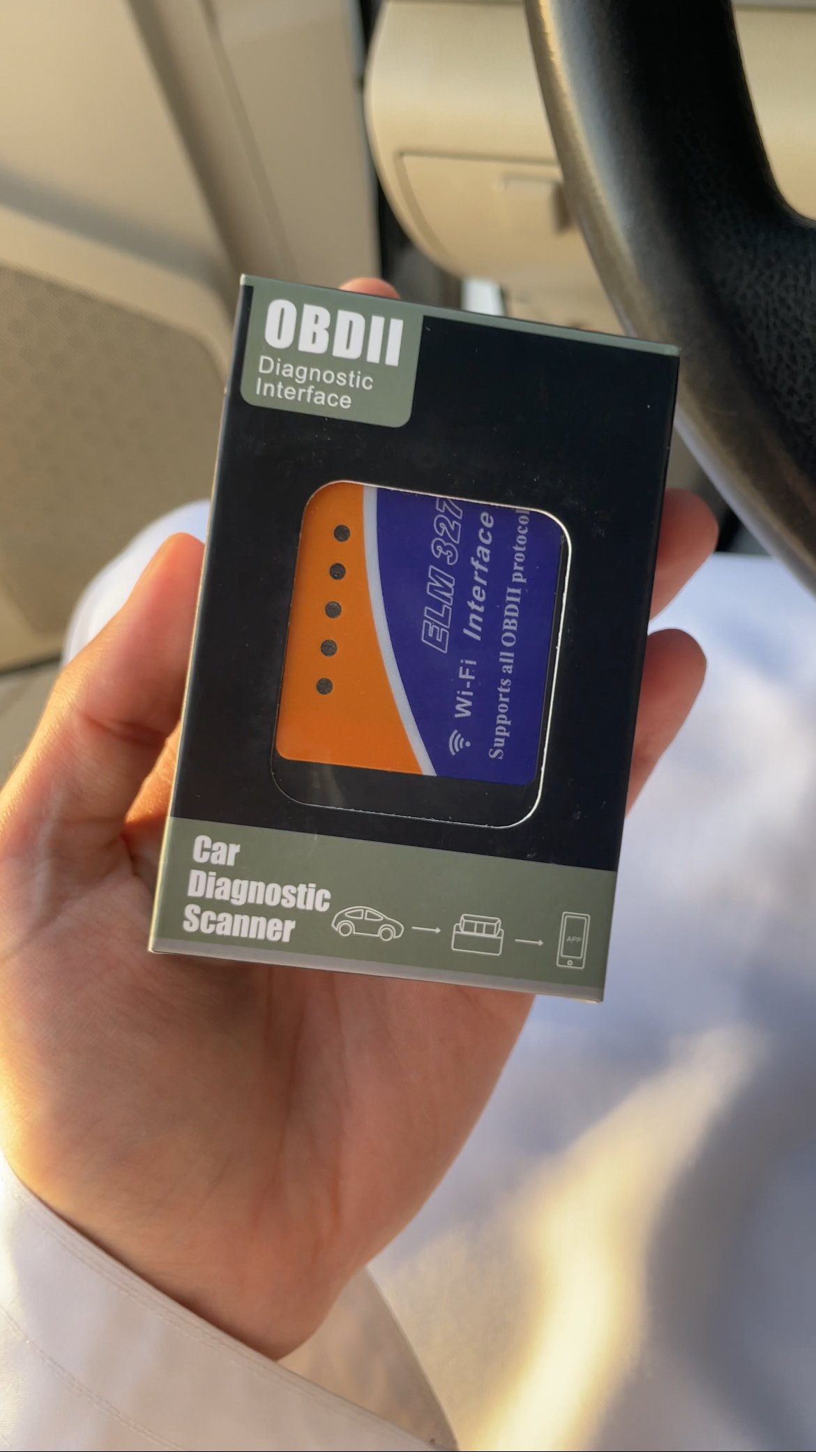 جهاز فحص كمبيوتر السيارة بالواي فاي 📟🛜 جهاز فحص كمبيوتر السيارة بالوايفاي 📟🛜 - الصورة 1